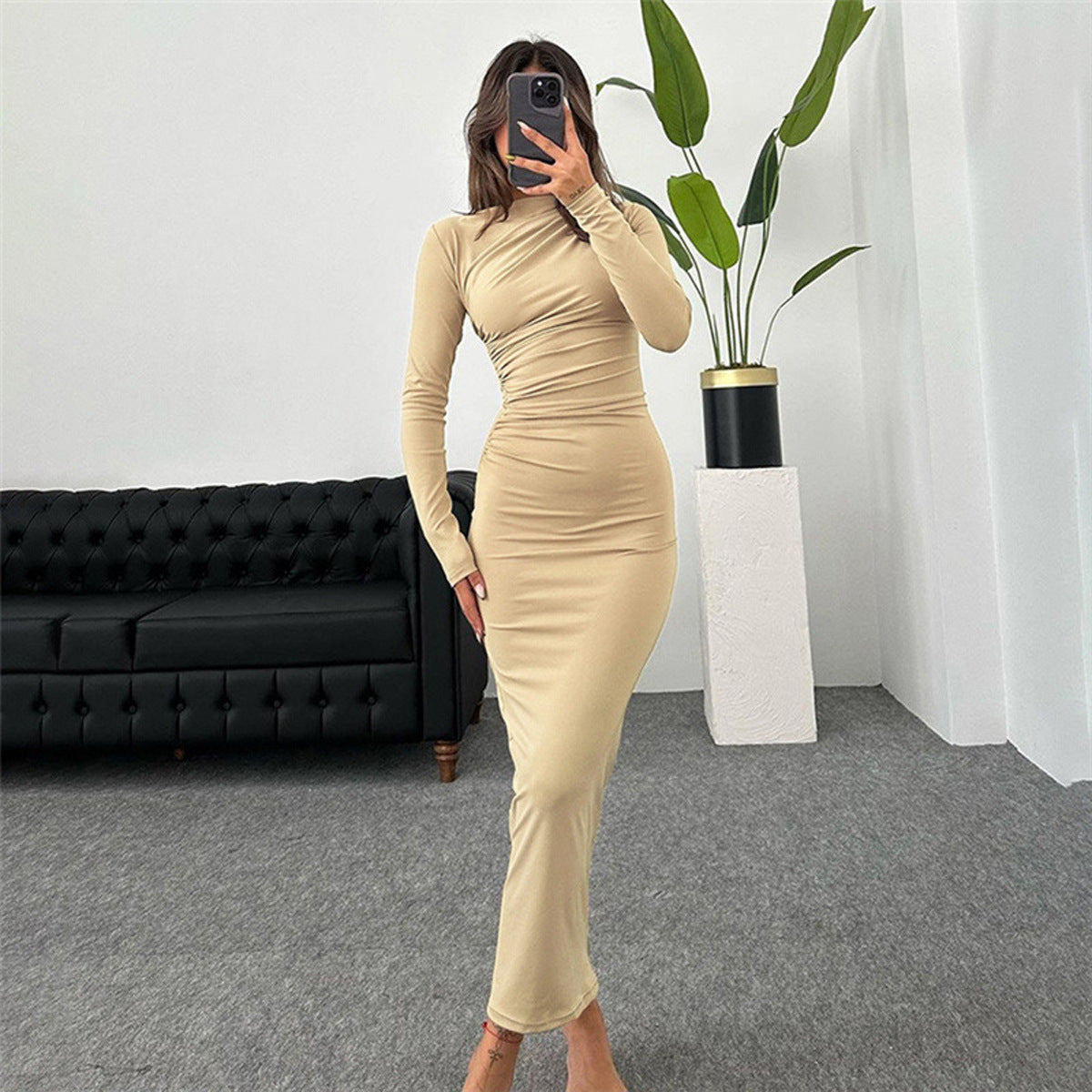 Slim Fit High Class Elegant Long Sheath Dress Women Aviationkart Slim Fit High Class Elegant Long Sheath Dress Women Aviationkart
