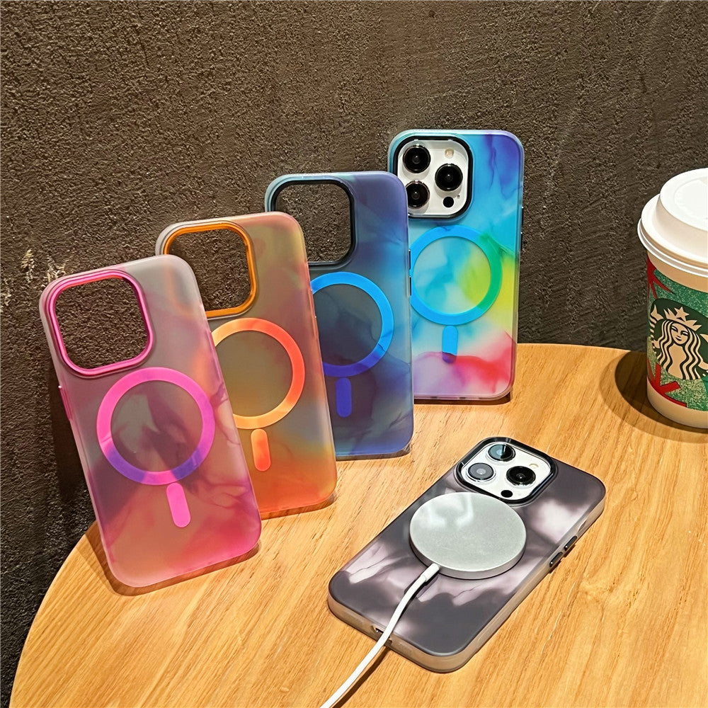 Ink Color Oil Painting Magnetic Suction Phone Case