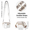 Ladies' Small Square Bag Two-tone Leather Crossbody Bag Large-capacity PU Crossbody Wallet Multi-functional For Women's Bag