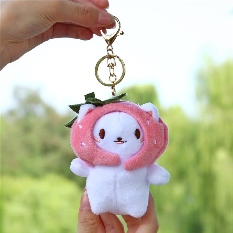 Key Chain-Keybuckle Plush Doll Lovely Cute Look Chick Cat Dog Bear Cloud Hooligan