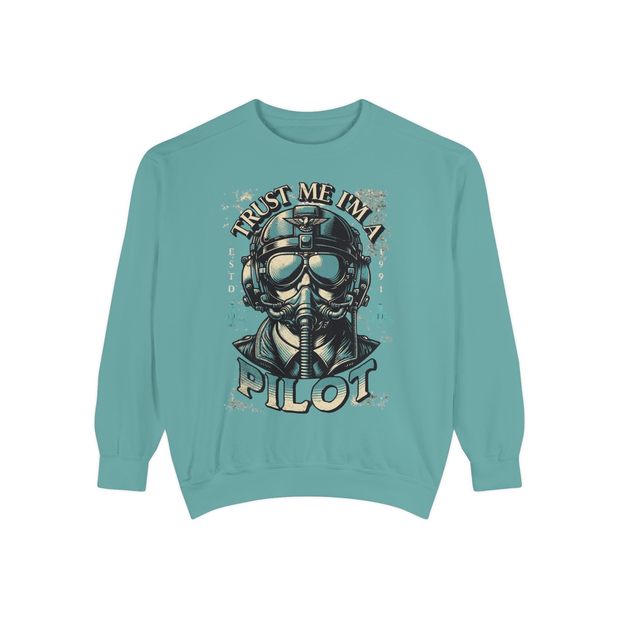 Pilot Trust Me I'm a Pilot Sweatshirt, Unisex Cozy Layer, Aviation Gift, Pilot Apparel, Travel Enthusiast's Wardrobe