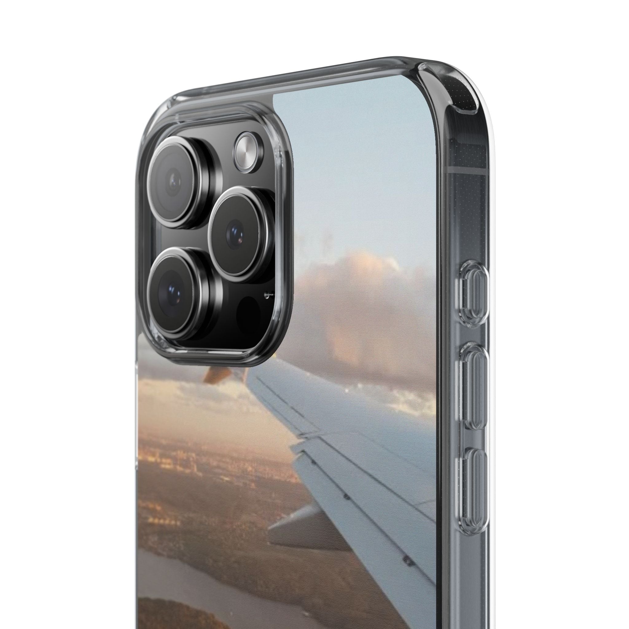 Transparent Phone Case - Never Stop Exploring, Travel Lover Gift, Adventure Case, Unique Phone Cover, Scenic View Design
