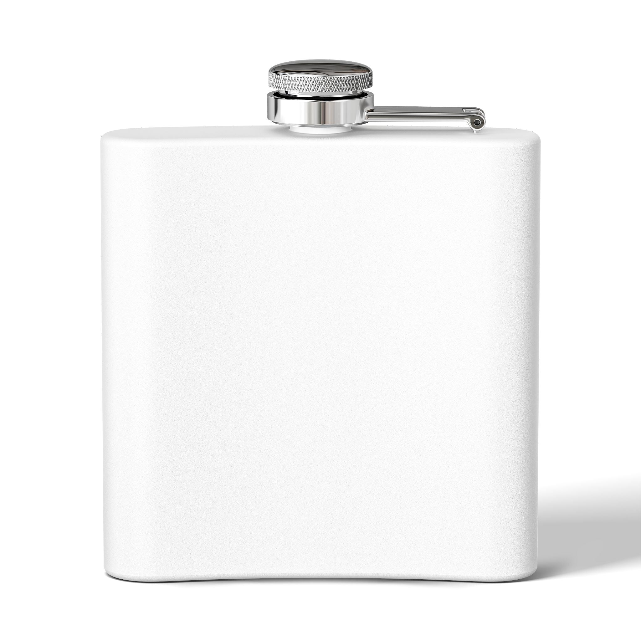 Travel Flask with Airplane Sunset Design - 6oz Stainless Steel