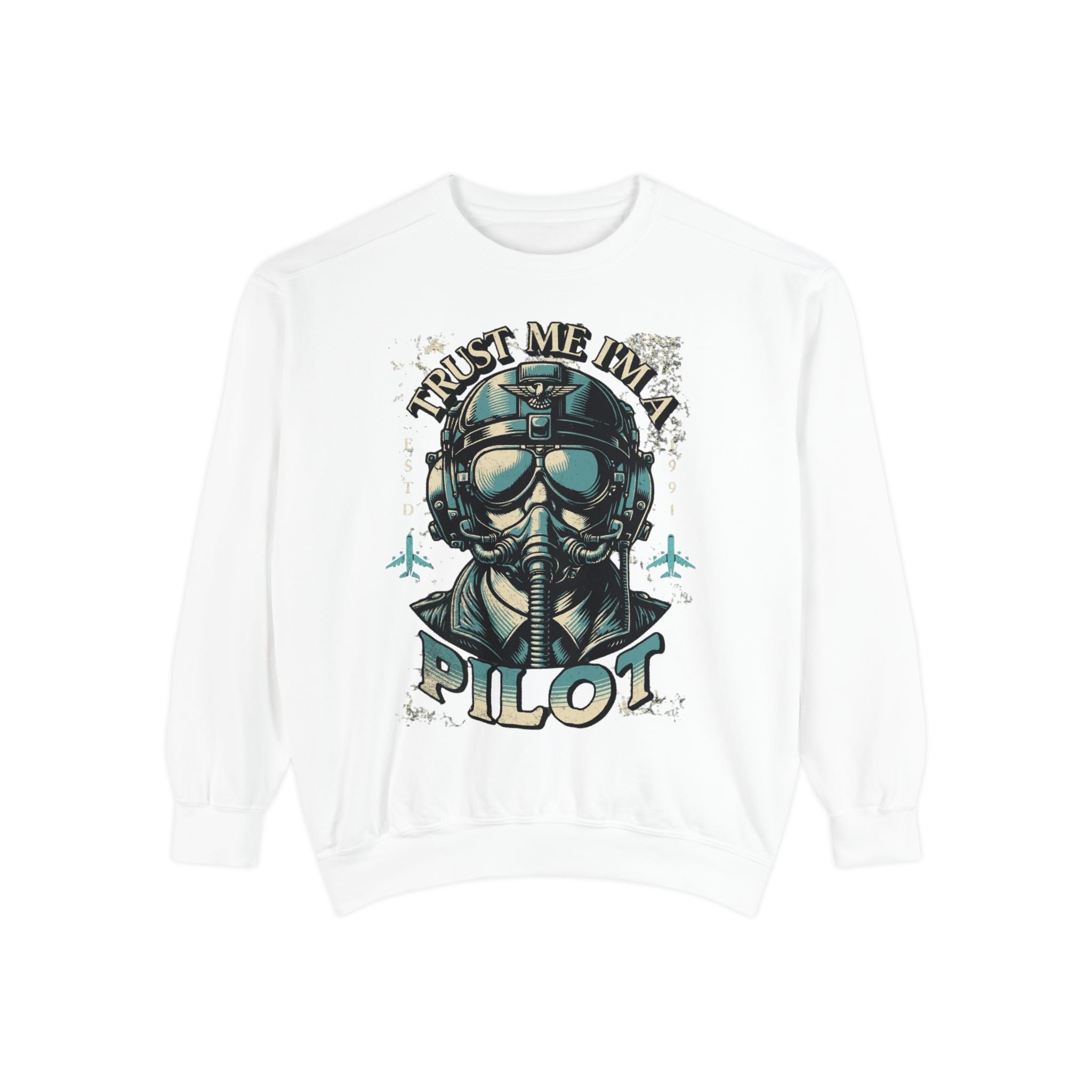 Pilot Trust Me I'm a Pilot Sweatshirt, Unisex Cozy Layer, Aviation Gift, Pilot Apparel, Travel Enthusiast's Wardrobe