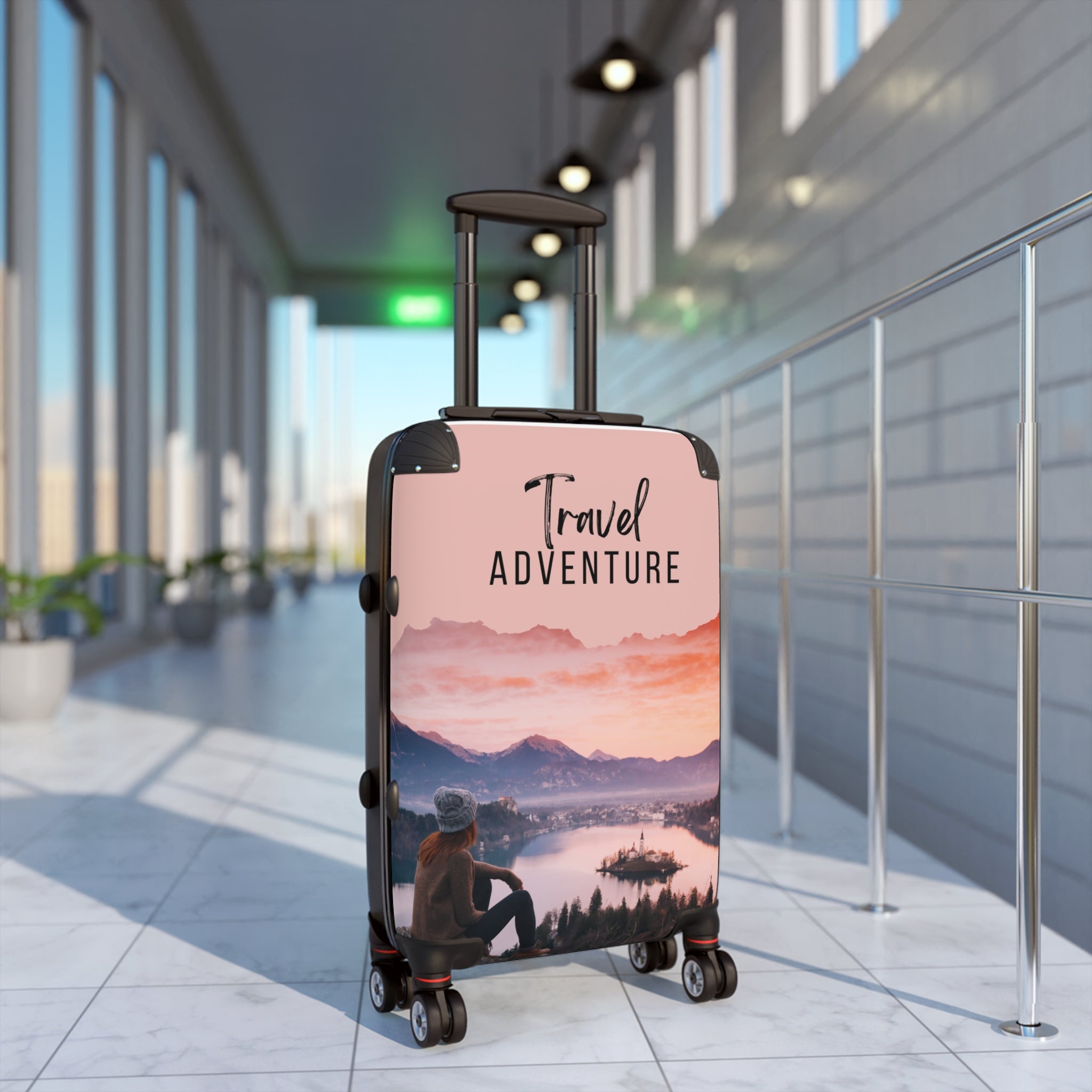 Travel Adventure Suitcase - Stylish Luggage for Wanderlust, Perfect for Trips, Vacations, Travel Enthusiasts, Holidays, and Explorations