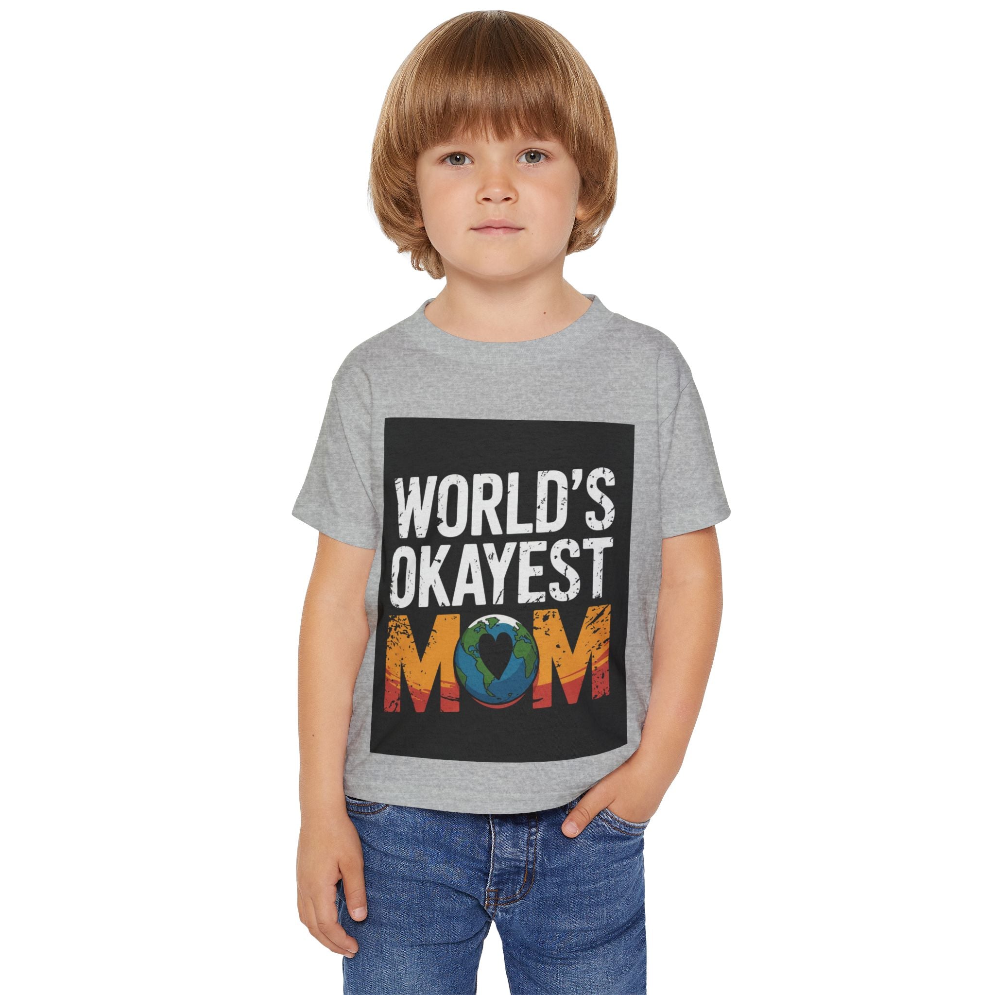 Funny Toddler T-Shirt - World's Okayest Mom Tee