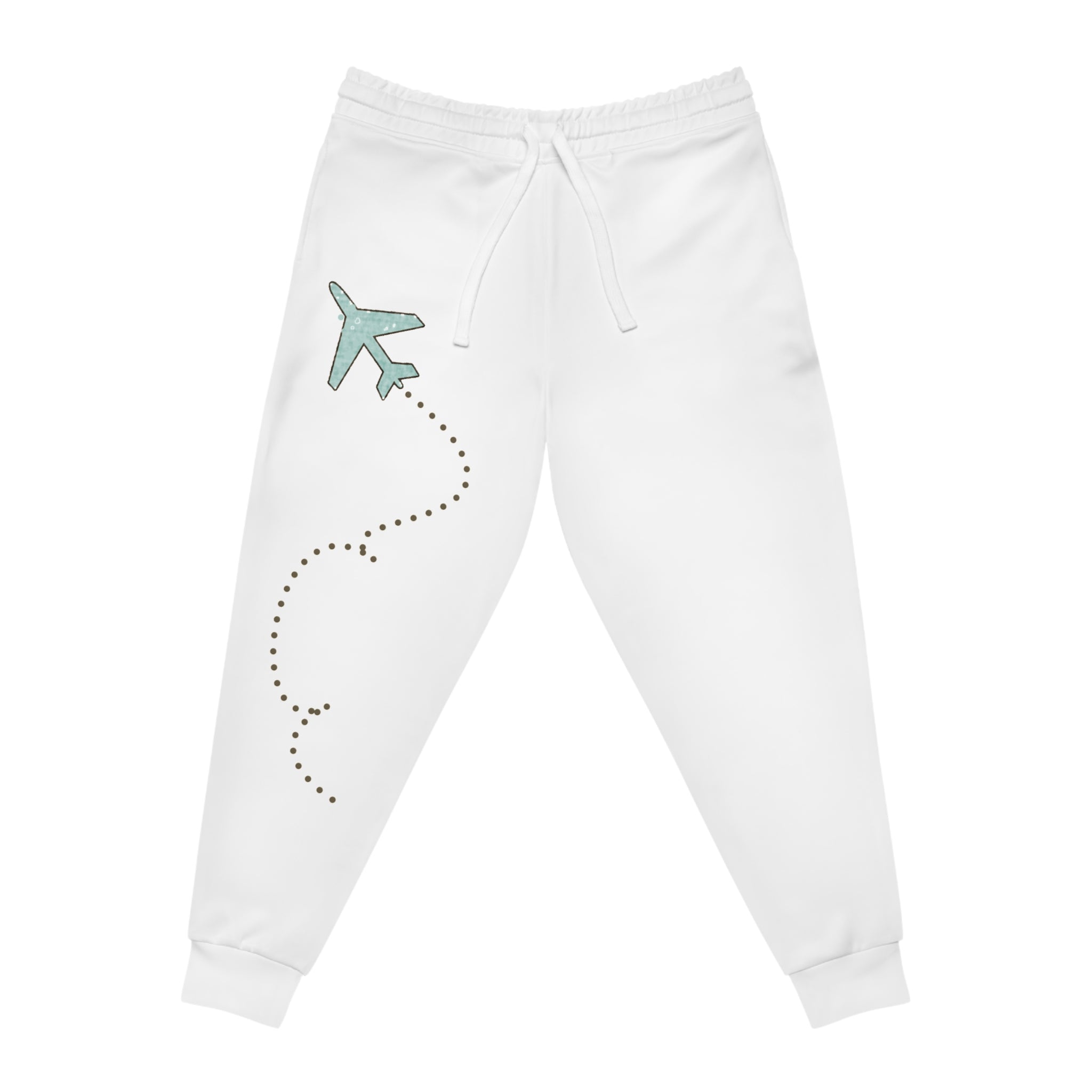 Travel-Inspired Athletic Joggers with Airplane Design