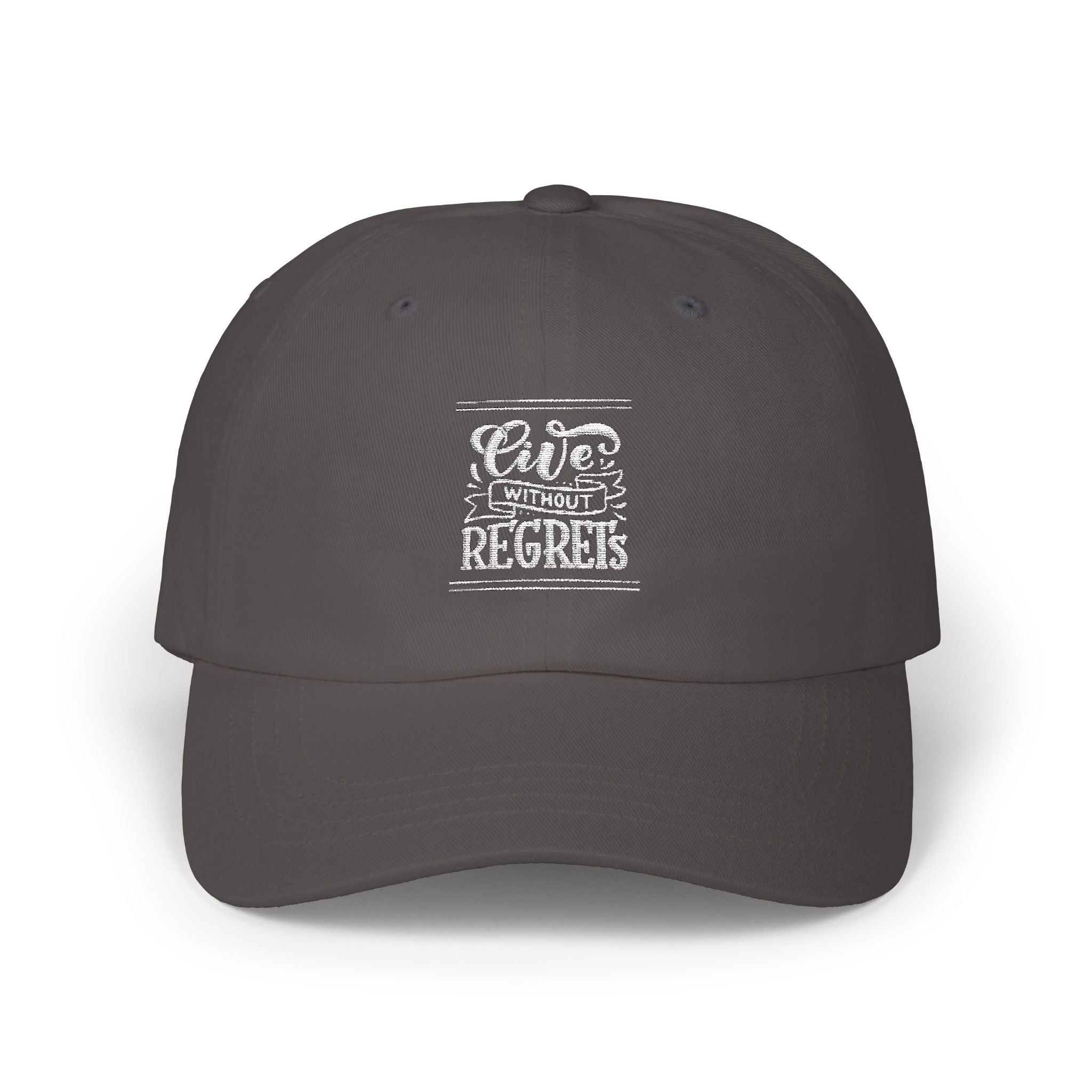 Live Without Regrets Dad Cap | Classic Beige Adjustable Hat for Everyday Style