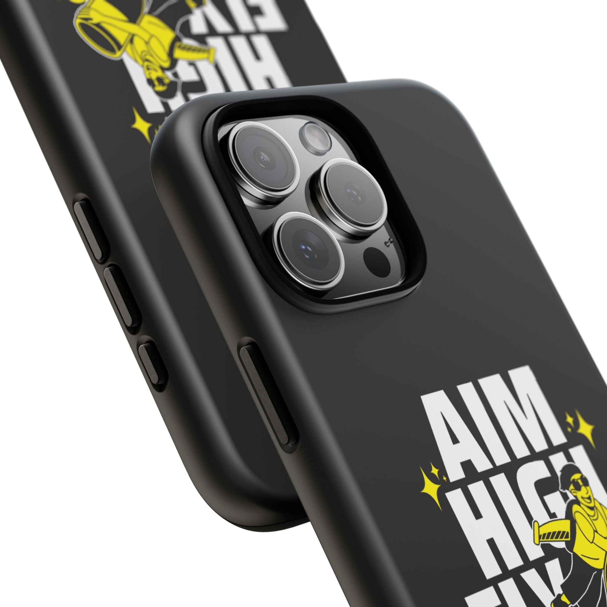Dynamic Phone Case with Motivational Design - Aim High, Fly Higher!