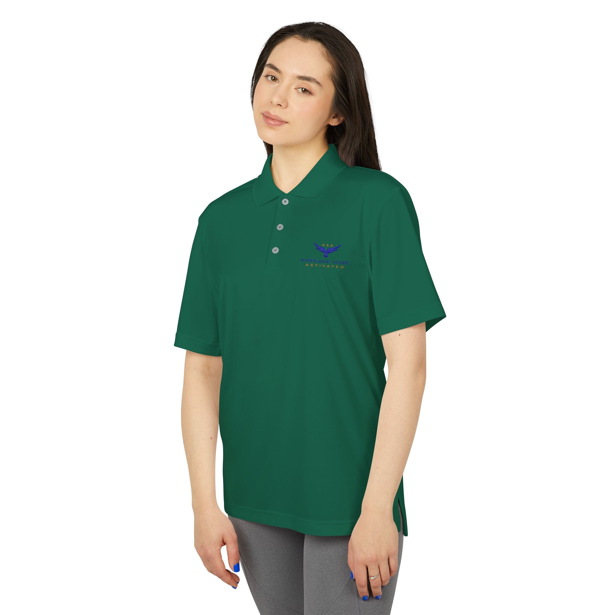 Men's Adidas Performance Polo - Airplane Mode Activated