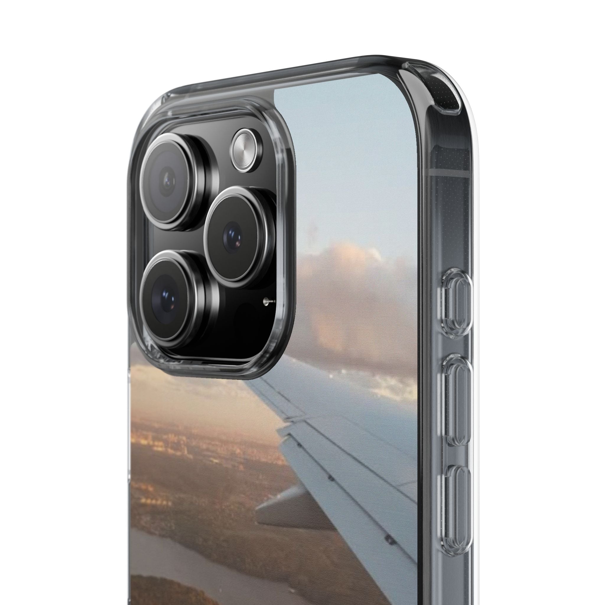 Transparent Phone Case - Never Stop Exploring, Travel Lover Gift, Adventure Case, Unique Phone Cover, Scenic View Design