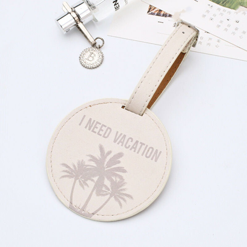 PU printed luggage tag