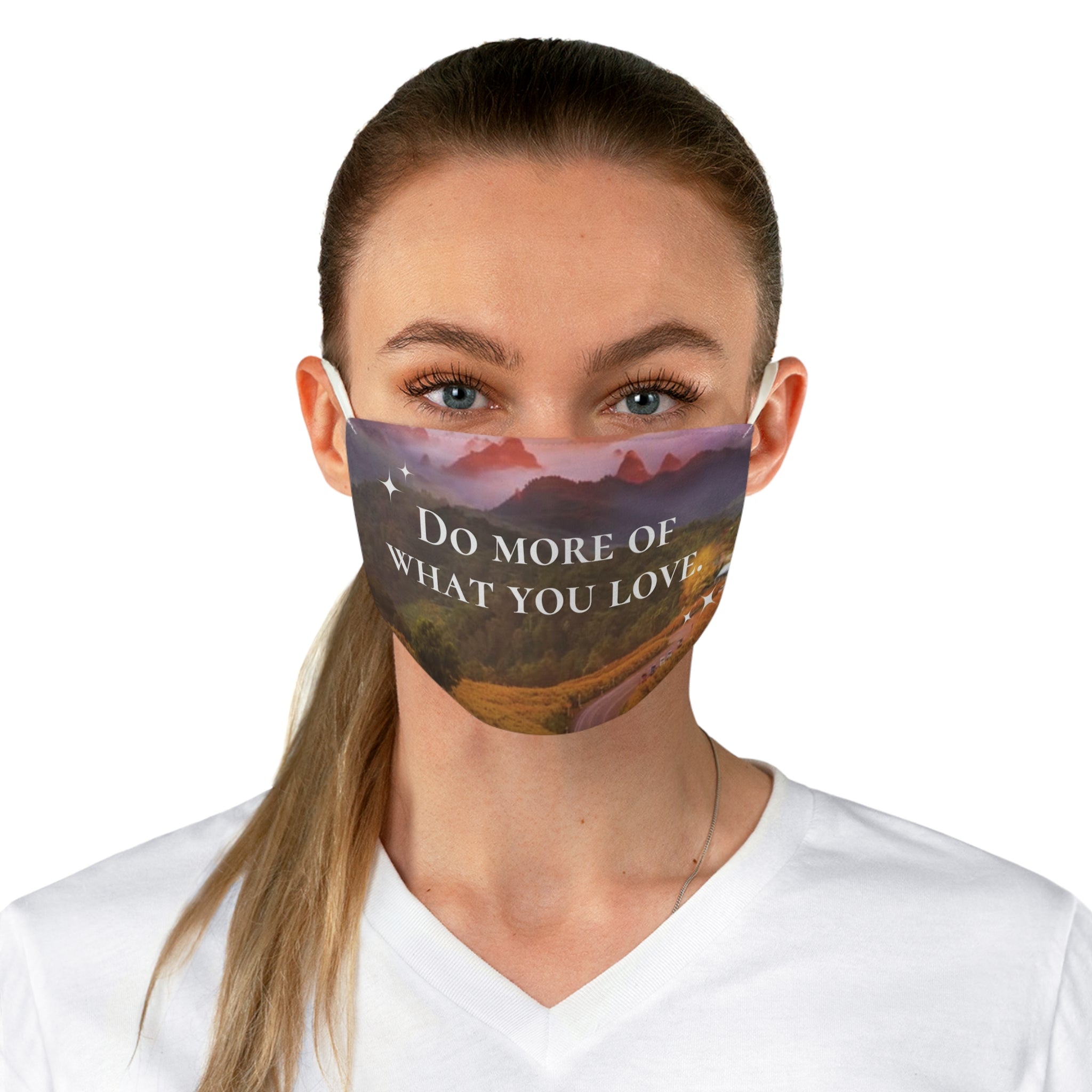 Inspirational Fabric Face Mask | Motivational Fashion, Gift for Her, Comfortable Mask, Everyday Use, Wellness Reminder