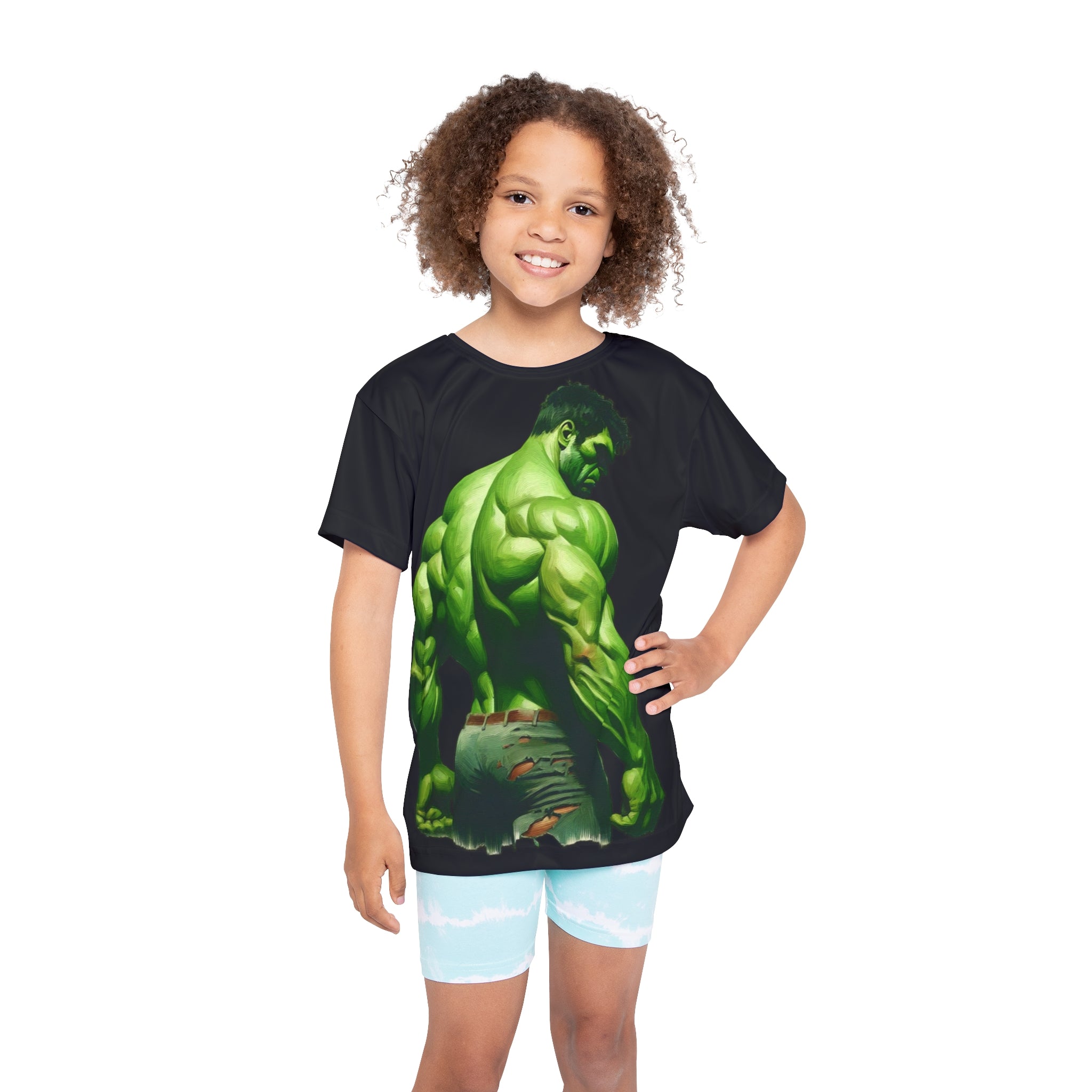 Kids Hulk Sports Jersey - Cool Athletic Tee for Superhero Fans