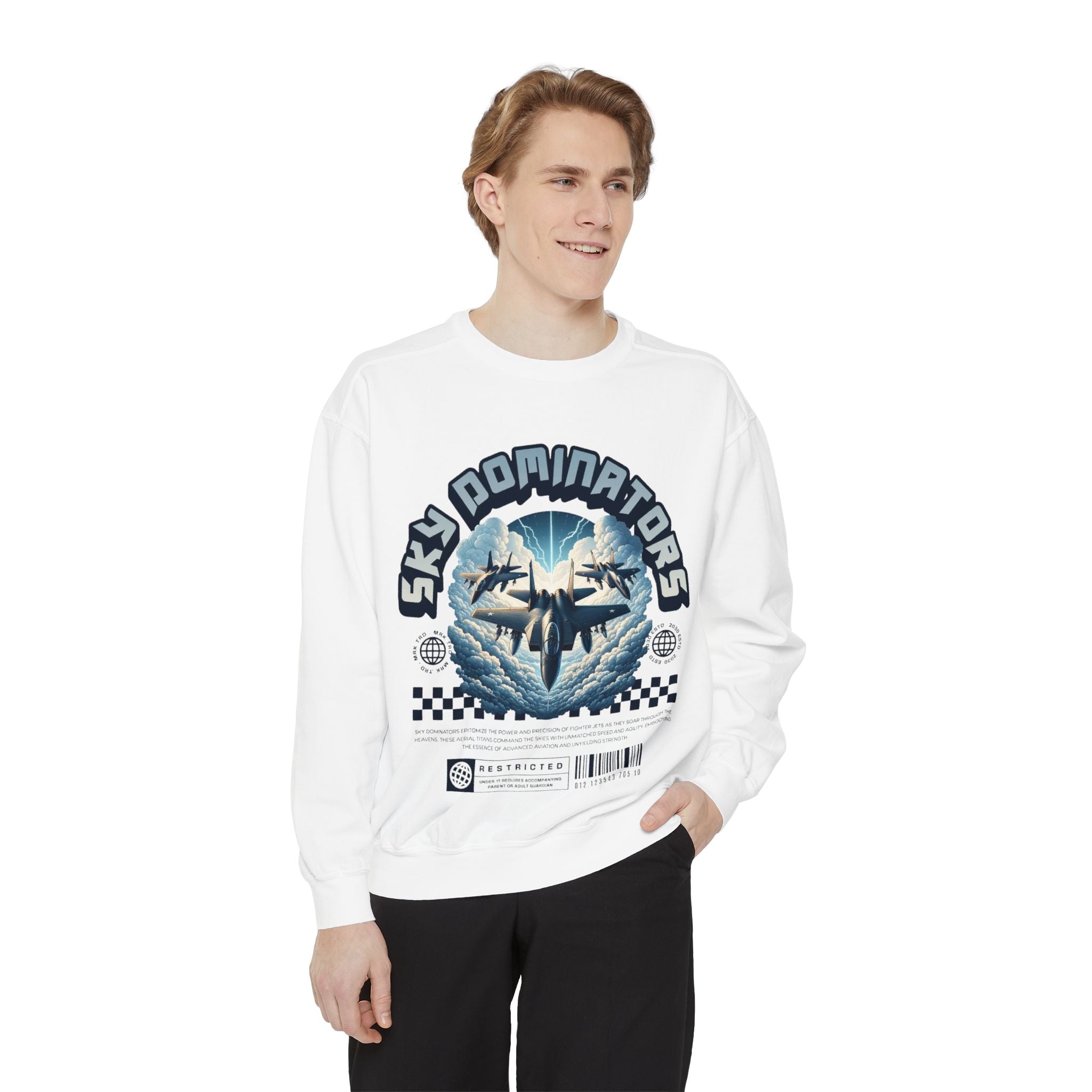 Sky Dominators Unisex Sweatshirt | Perfect for Aviation Lovers, Casual Wear, Gifts, Retro Style, Unique Designs