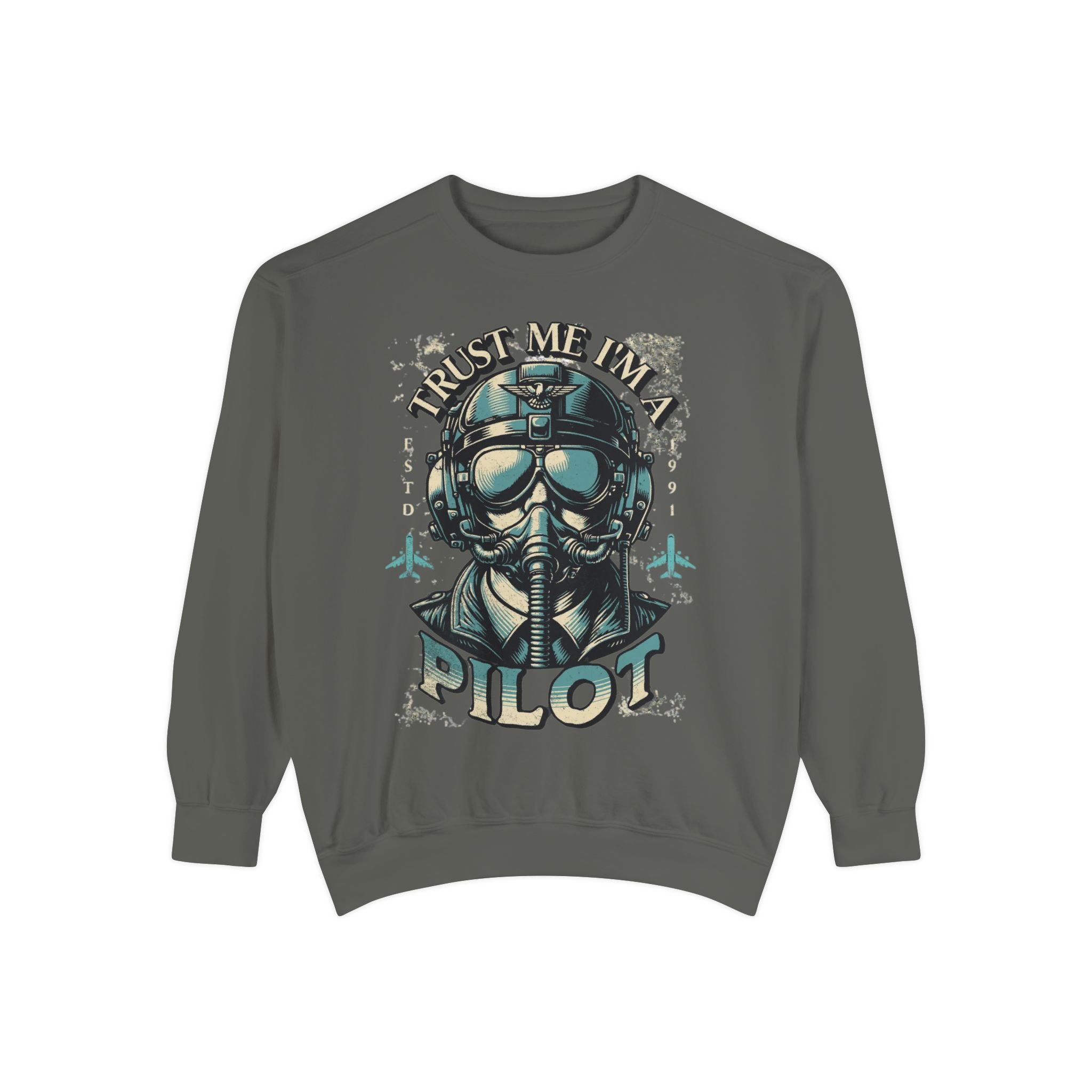 Pilot Trust Me I'm a Pilot Sweatshirt, Unisex Cozy Layer, Aviation Gift, Pilot Apparel, Travel Enthusiast's Wardrobe