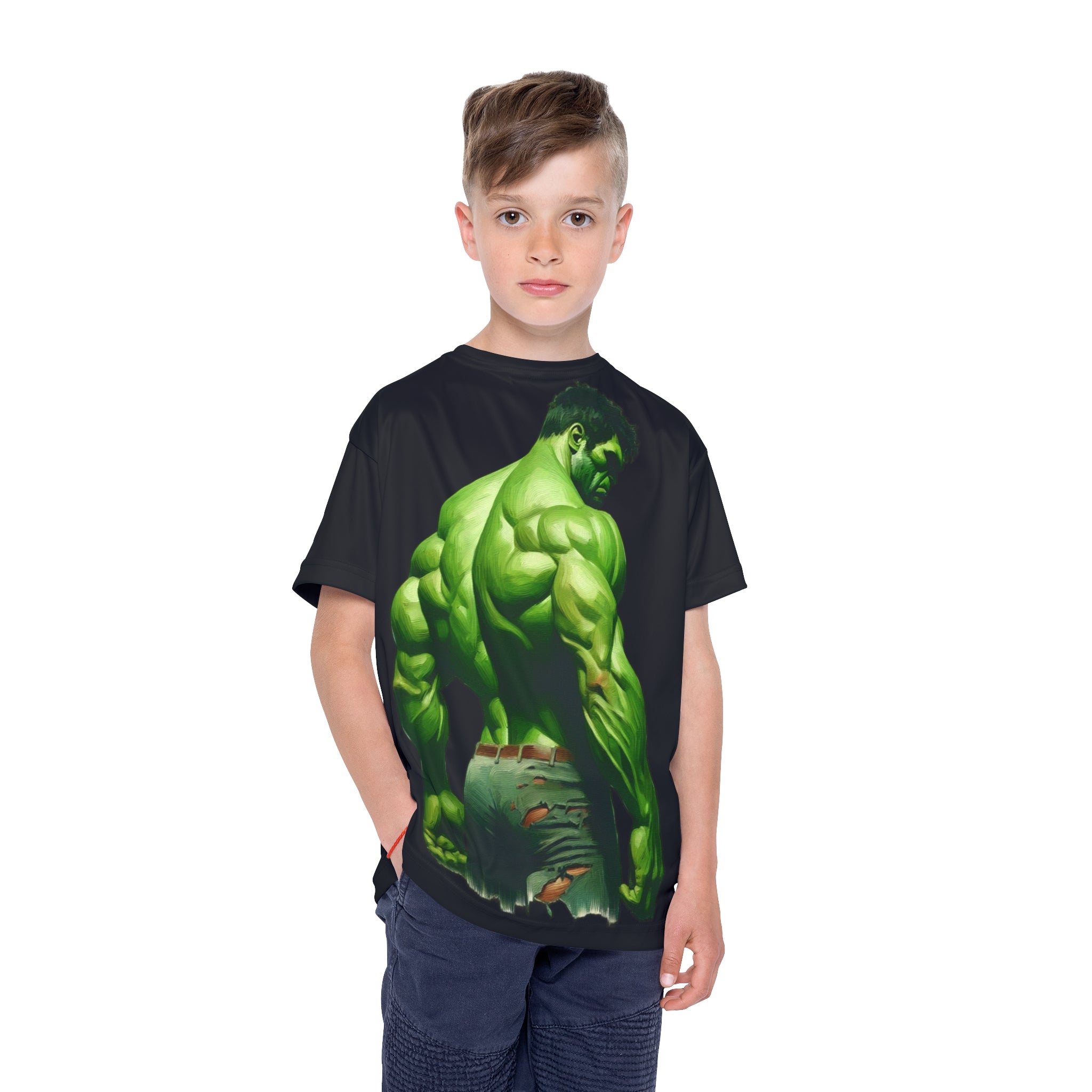 Kids Hulk Sports Jersey - Cool Athletic Tee for Superhero Fans
