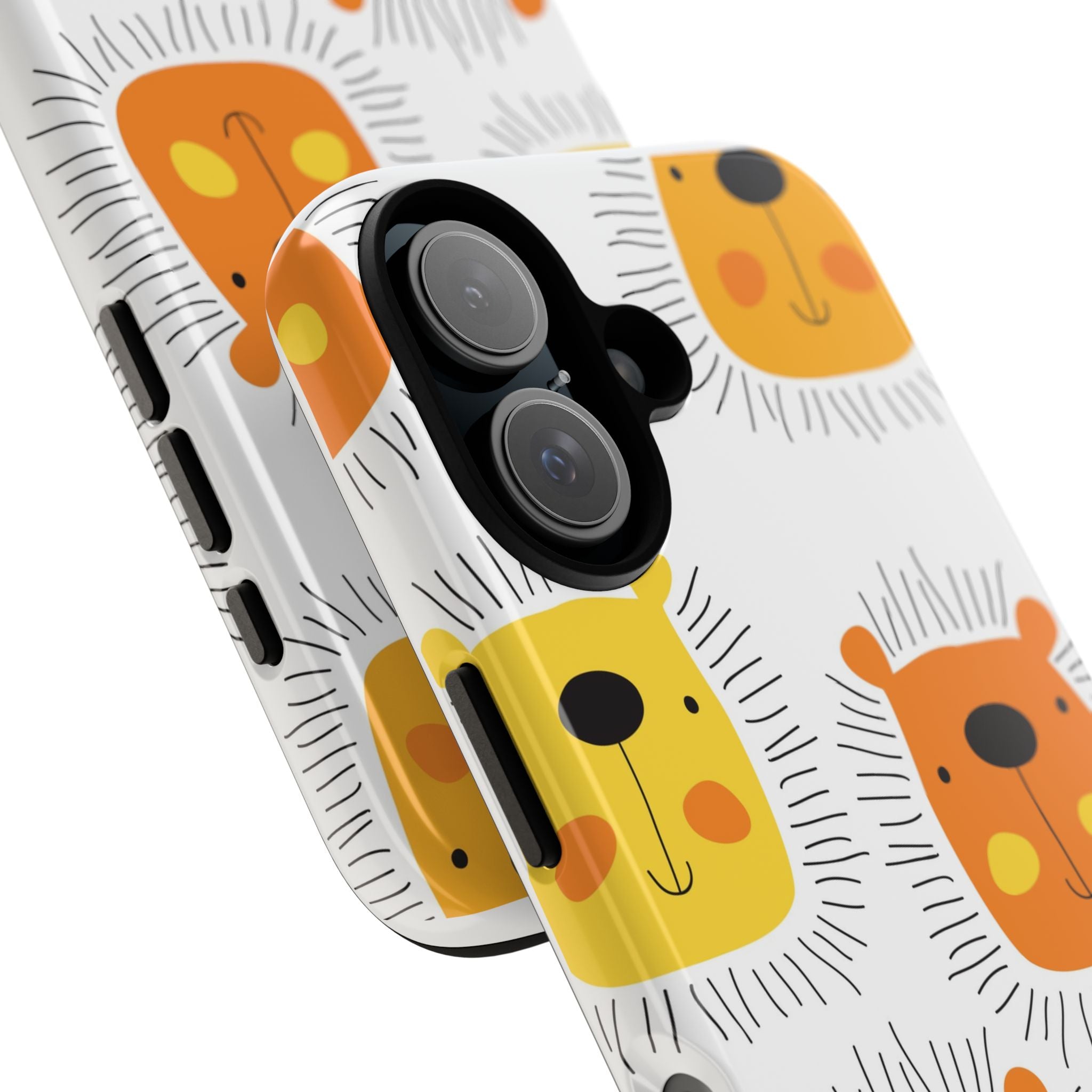 Cute Lion Phone Case, Tough Cases, Animal Print Accessories, Fun Gift for Kids or Animal Lovers, Unique Phone Cover