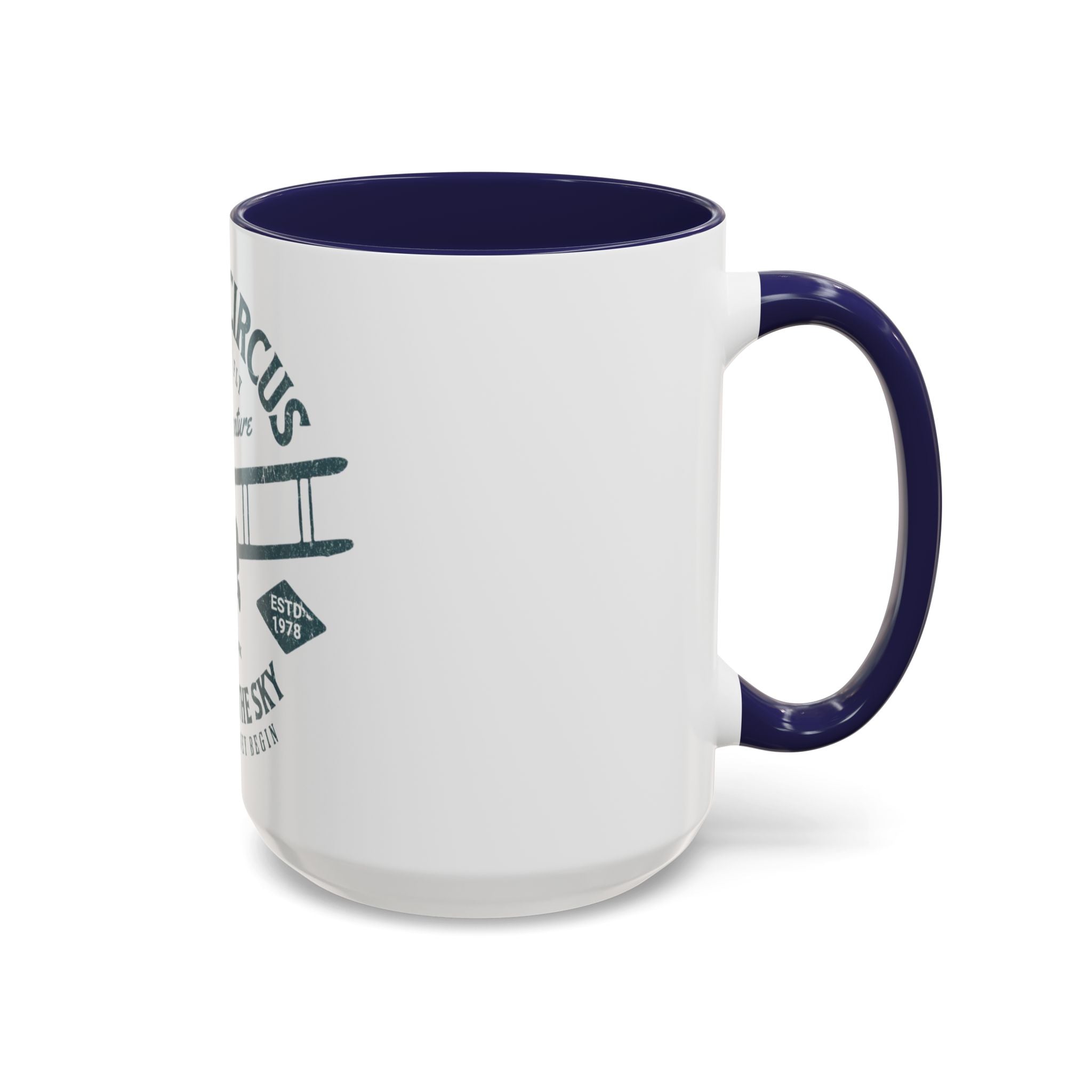 Flying Circus Adventure Coffee Mug, Travel Gift, Aviation Memories, Pilot Coffee Cup, Unique Airplane Mug