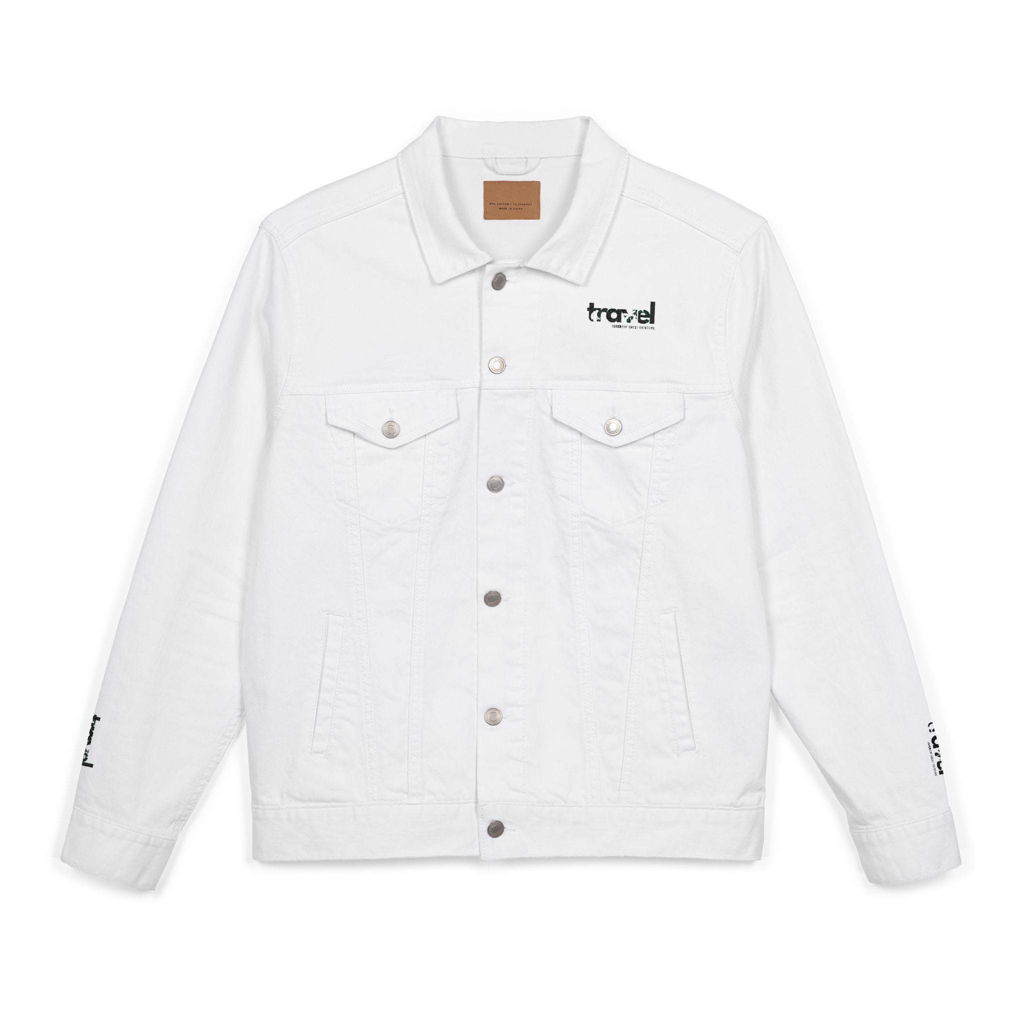 Embroidered Unisex Denim Jacket, Stylish Casual Outerwear, Trendy Fall Fashion, Personalized Gift, Street Style