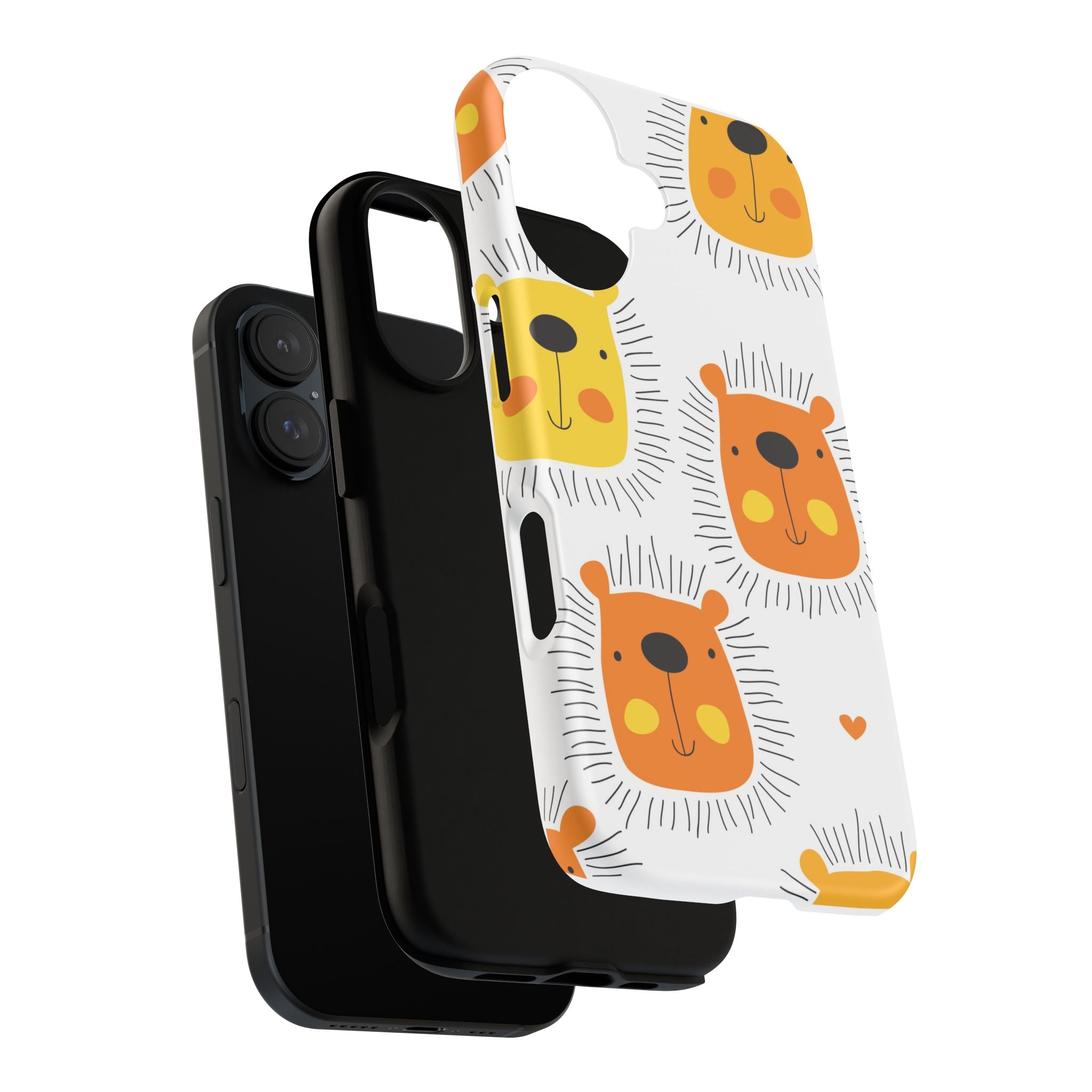 Cute Lion Phone Case, Tough Cases, Animal Print Accessories, Fun Gift for Kids or Animal Lovers, Unique Phone Cover