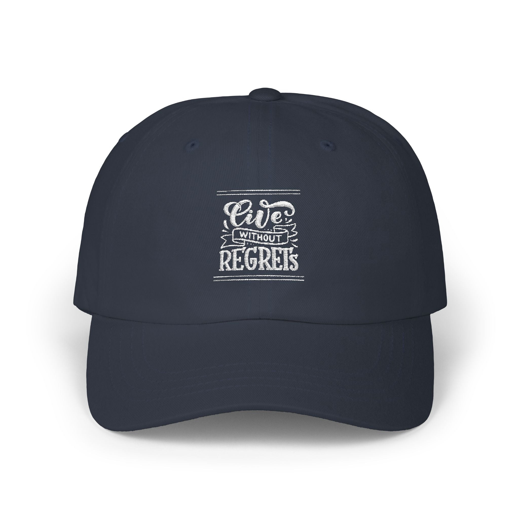 Live Without Regrets Dad Cap | Classic Beige Adjustable Hat for Everyday Style