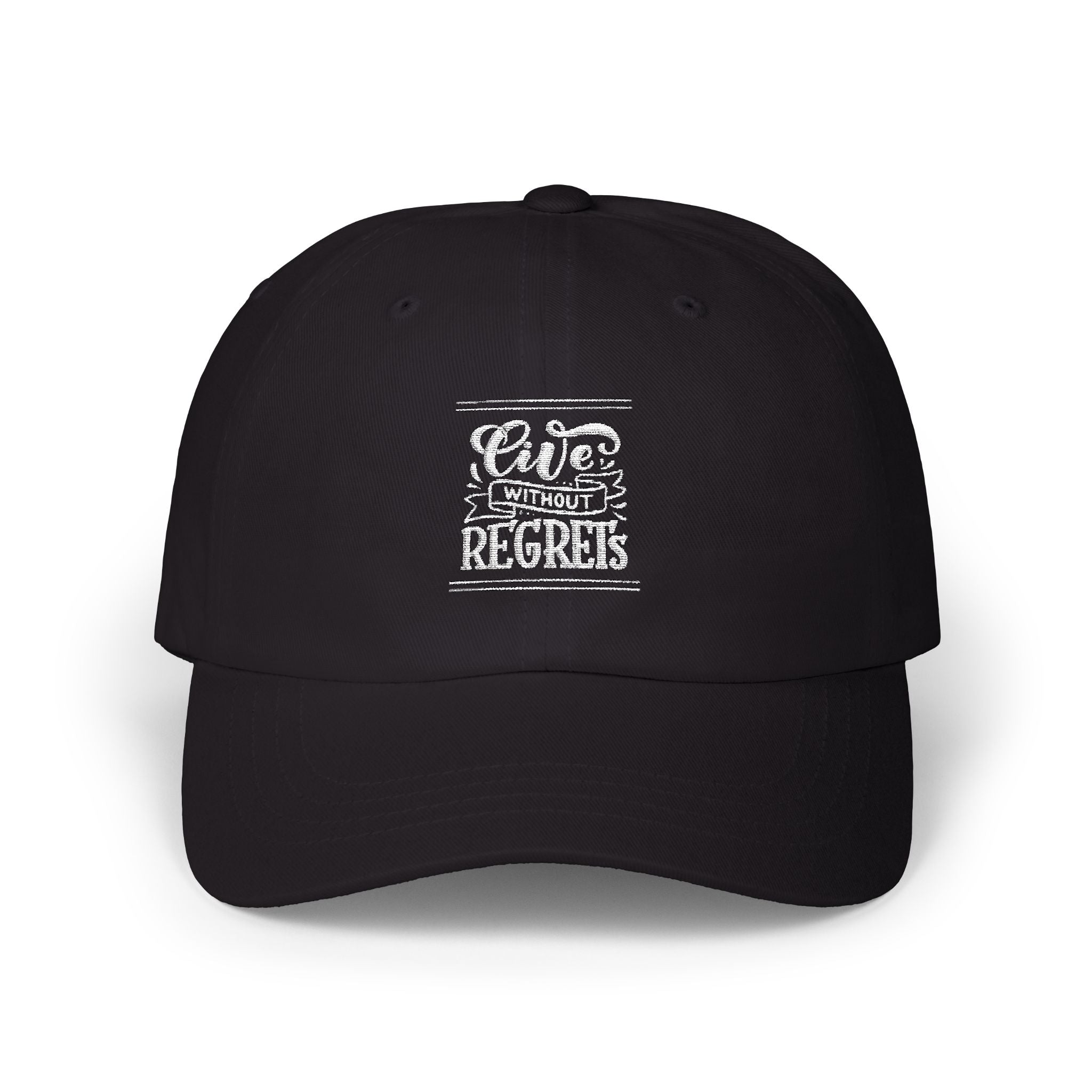 Live Without Regrets Dad Cap | Classic Beige Adjustable Hat for Everyday Style