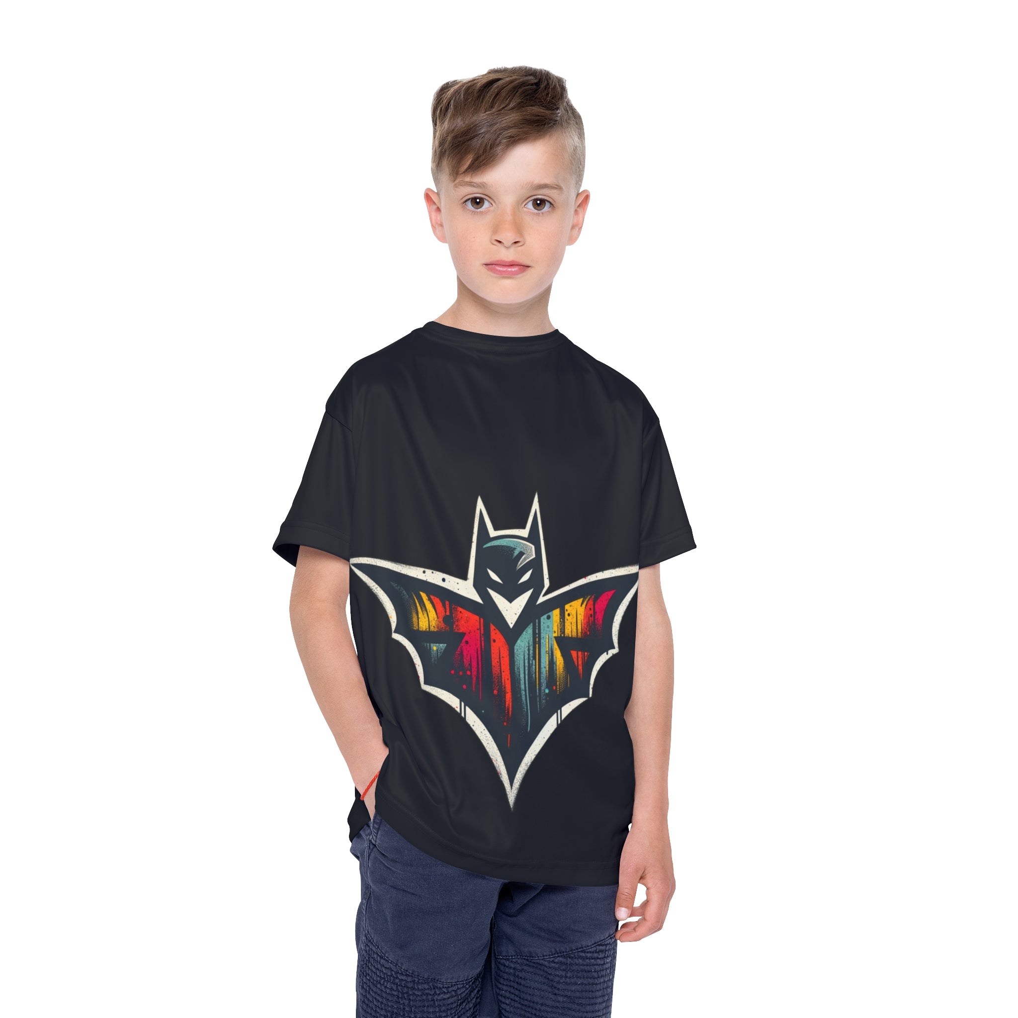 Kids Superhero Sports Jersey - Fun & Stylish Athletic Wear for Young Fans