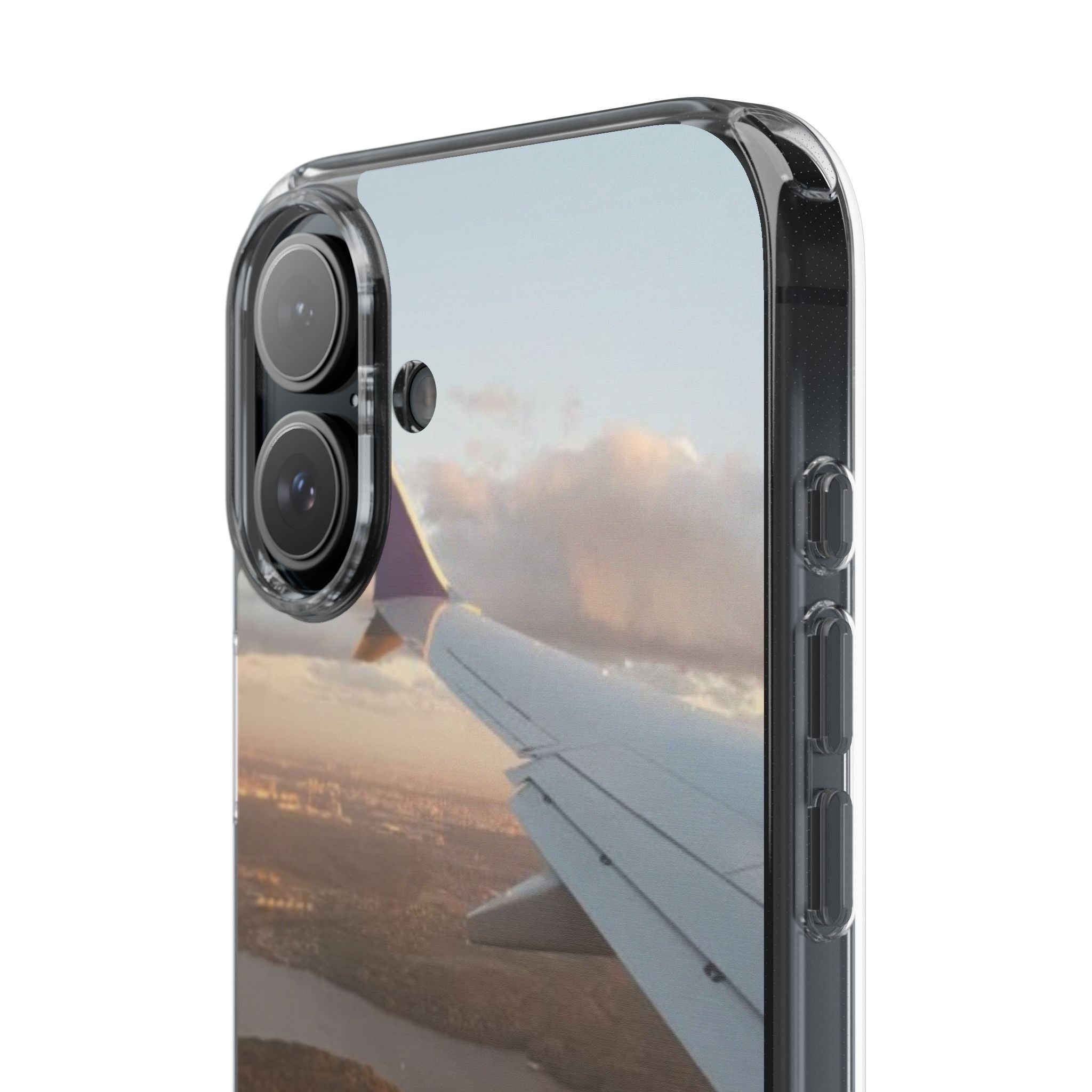 Transparent Phone Case - Never Stop Exploring, Travel Lover Gift, Adventure Case, Unique Phone Cover, Scenic View Design