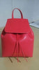 Travel handbag leather drawstring