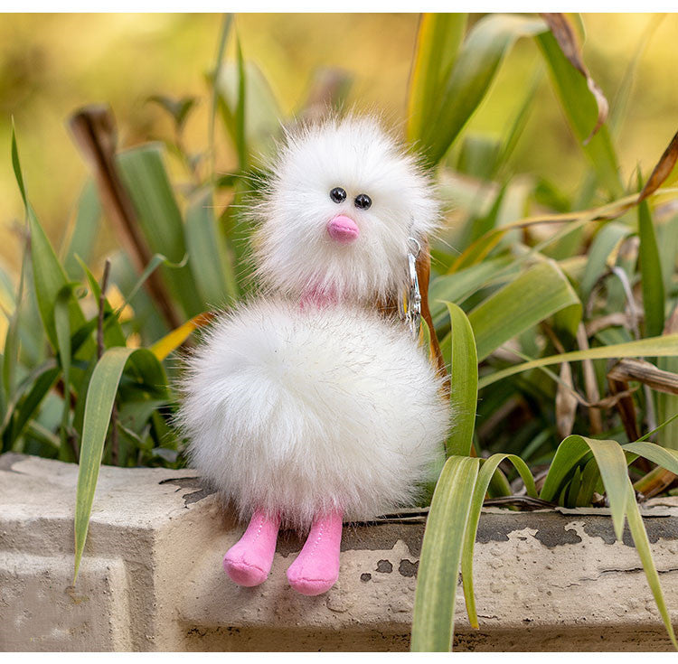 Ostrich Pendant Plush Cute Bag Keychain Small Pendant