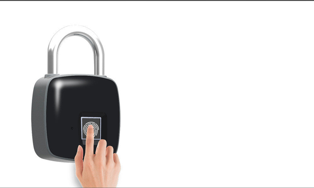 P3 Fingerprint Padlock Electronic Smart Padlock Non-Password Lock Household Locker anti-Theft Fingerprint Lock