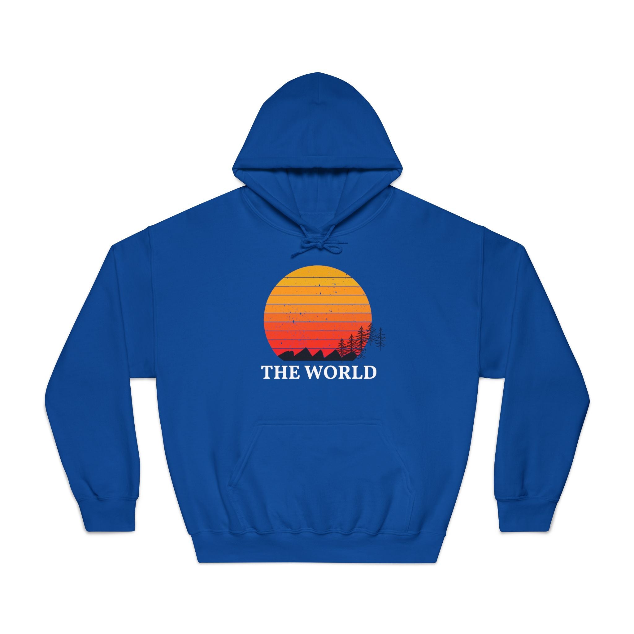 Sunset Vibes Unisex Hooded Sweatshirt - 'THE WORLD' Design