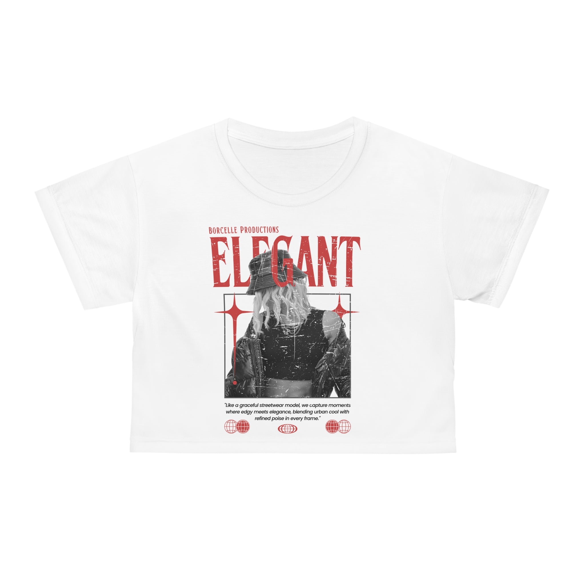 Elegant Crop Tee - Stylish Statement T-Shirt for Trendsetters