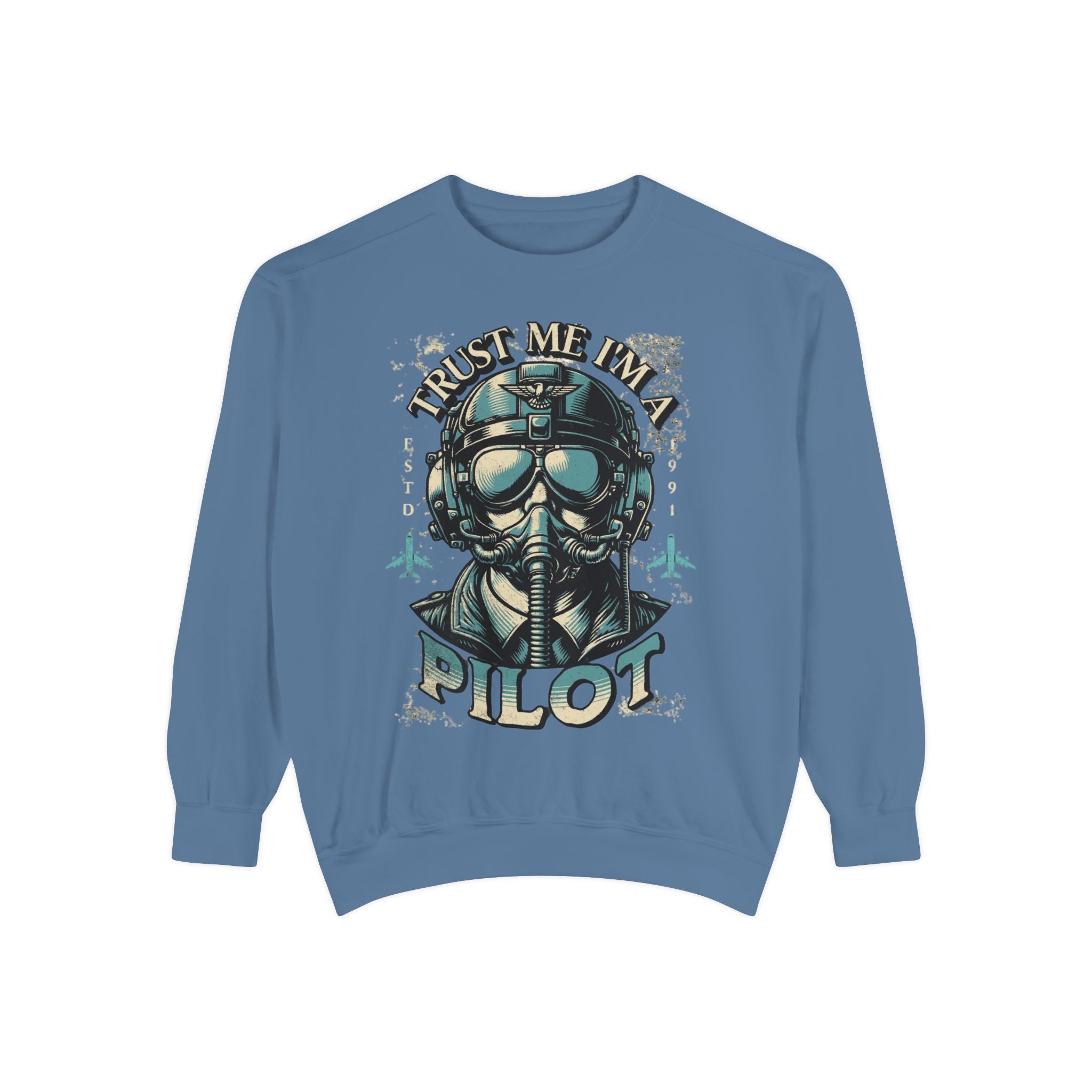 Pilot Trust Me I'm a Pilot Sweatshirt, Unisex Cozy Layer, Aviation Gift, Pilot Apparel, Travel Enthusiast's Wardrobe
