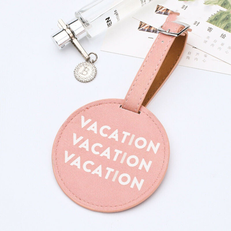 PU printed luggage tag