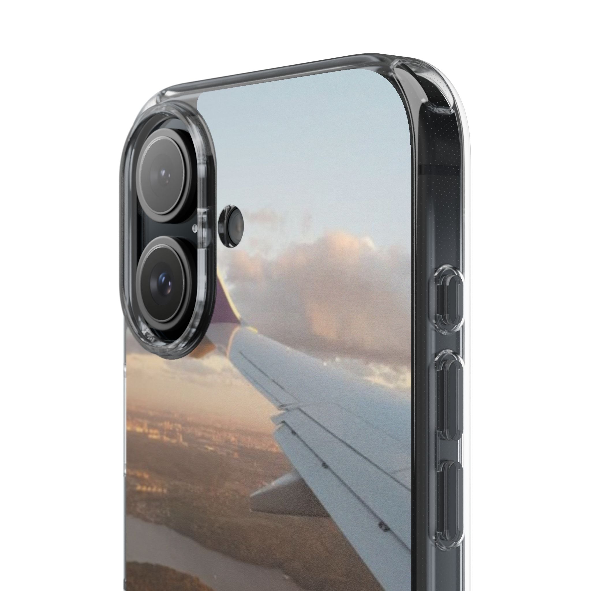 Transparent Phone Case - Never Stop Exploring, Travel Lover Gift, Adventure Case, Unique Phone Cover, Scenic View Design