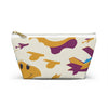 Colorful Travel Accessory Pouch - Fun Airplane & Cloud Design