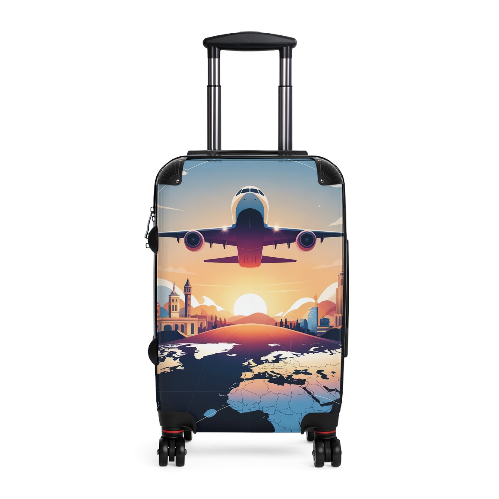 Travel Suitcase with Airplane Design - Perfect for Adventurers