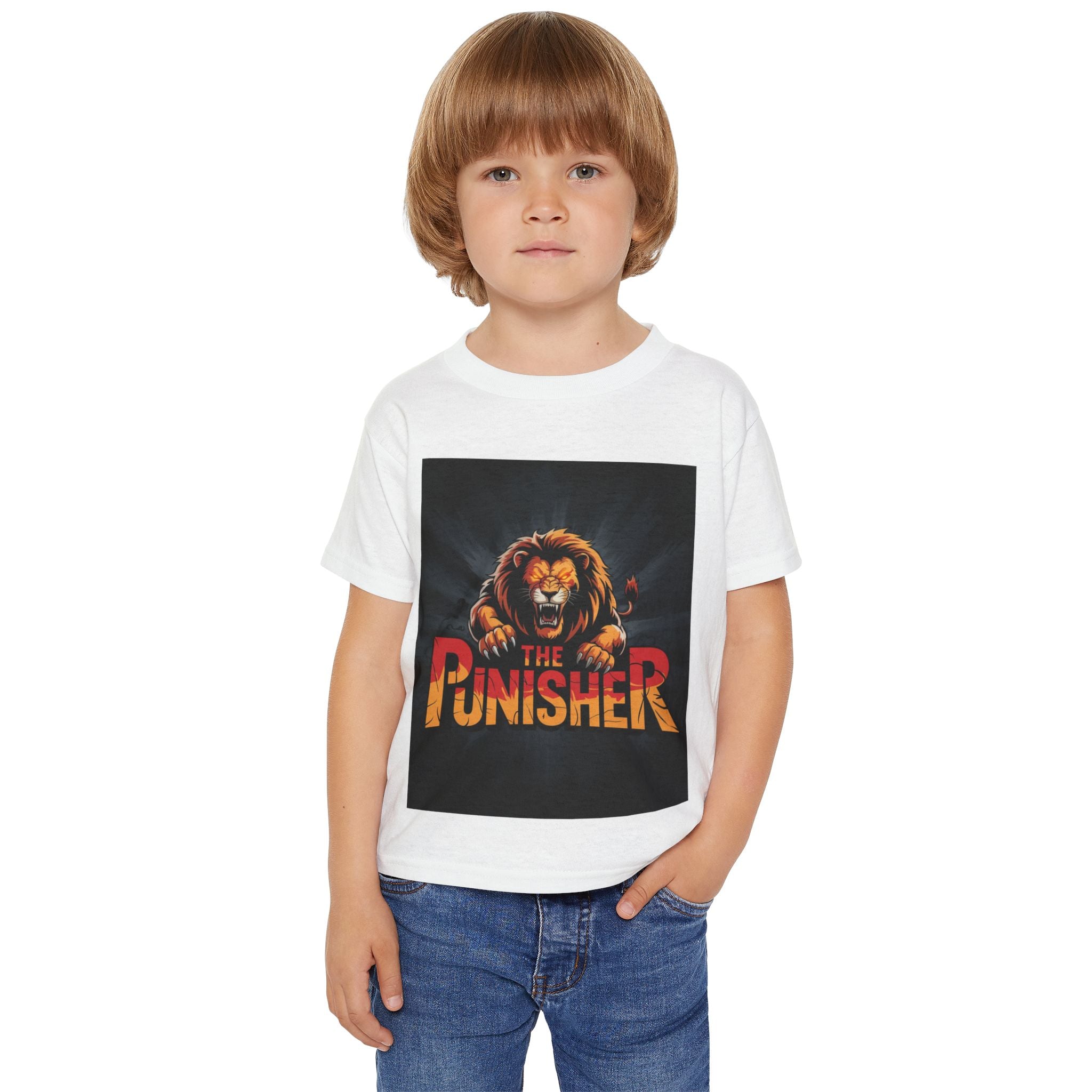 The Punisher Lion Toddler T-Shirt - Cool Graphic Tee for Kids