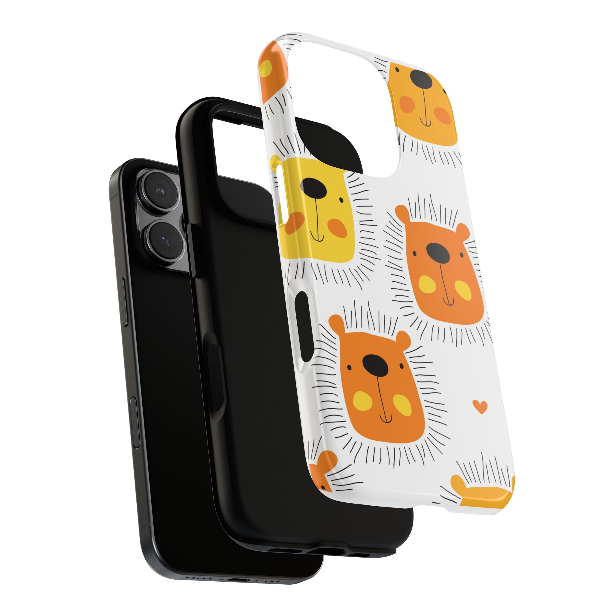 Cute Lion Phone Case, Tough Cases, Animal Print Accessories, Fun Gift for Kids or Animal Lovers, Unique Phone Cover