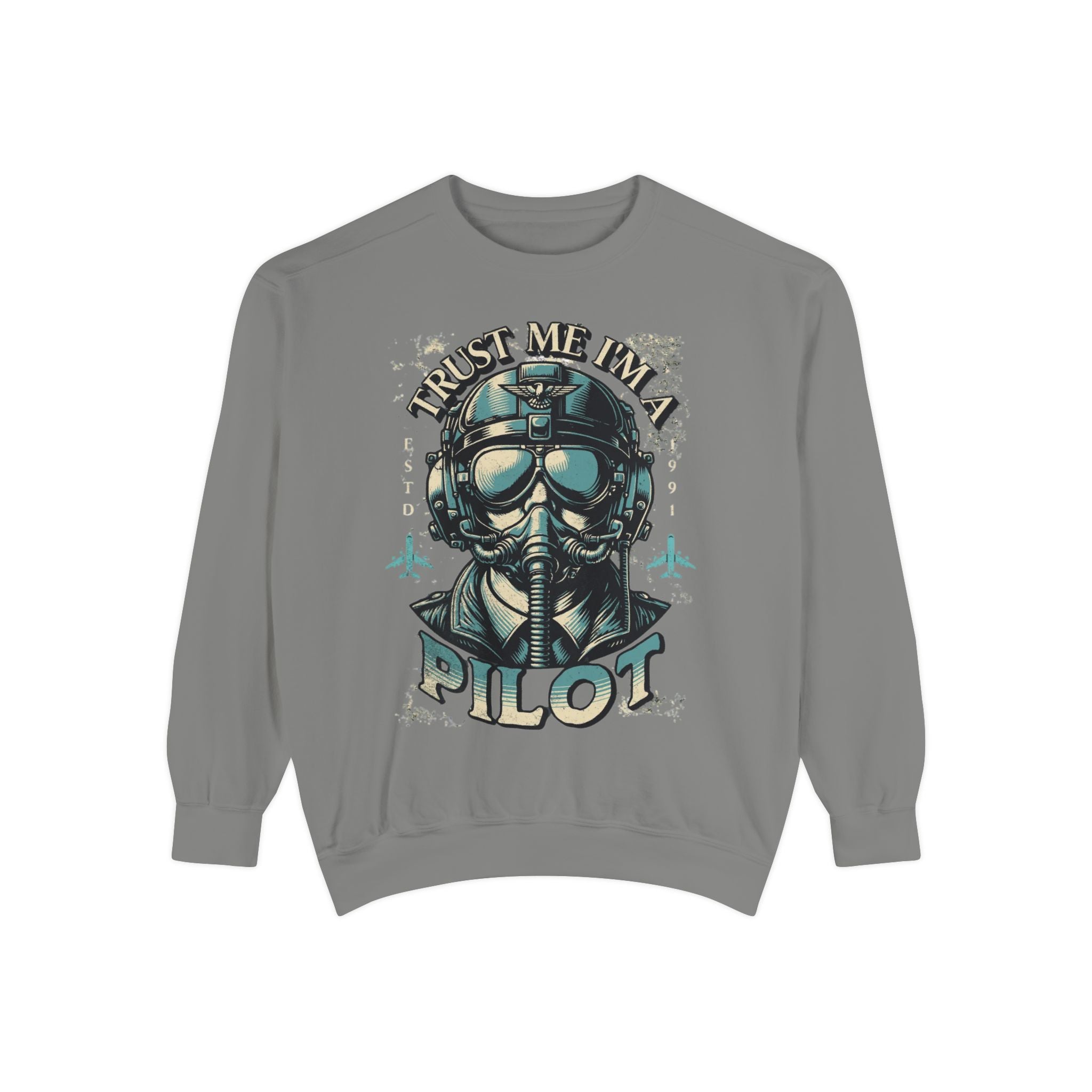 Pilot Trust Me I'm a Pilot Sweatshirt, Unisex Cozy Layer, Aviation Gift, Pilot Apparel, Travel Enthusiast's Wardrobe