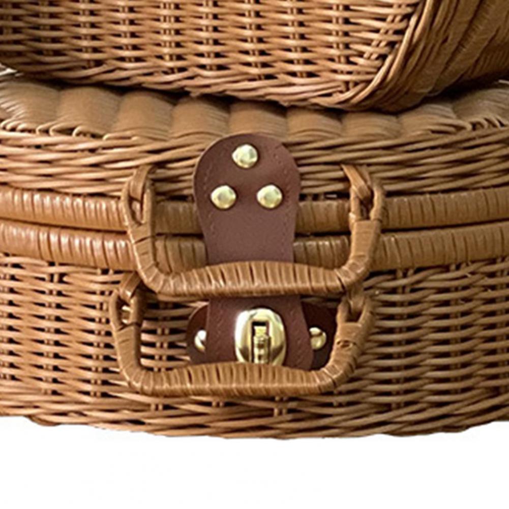 Souvenir Vintage Woven Rattan Suitcase