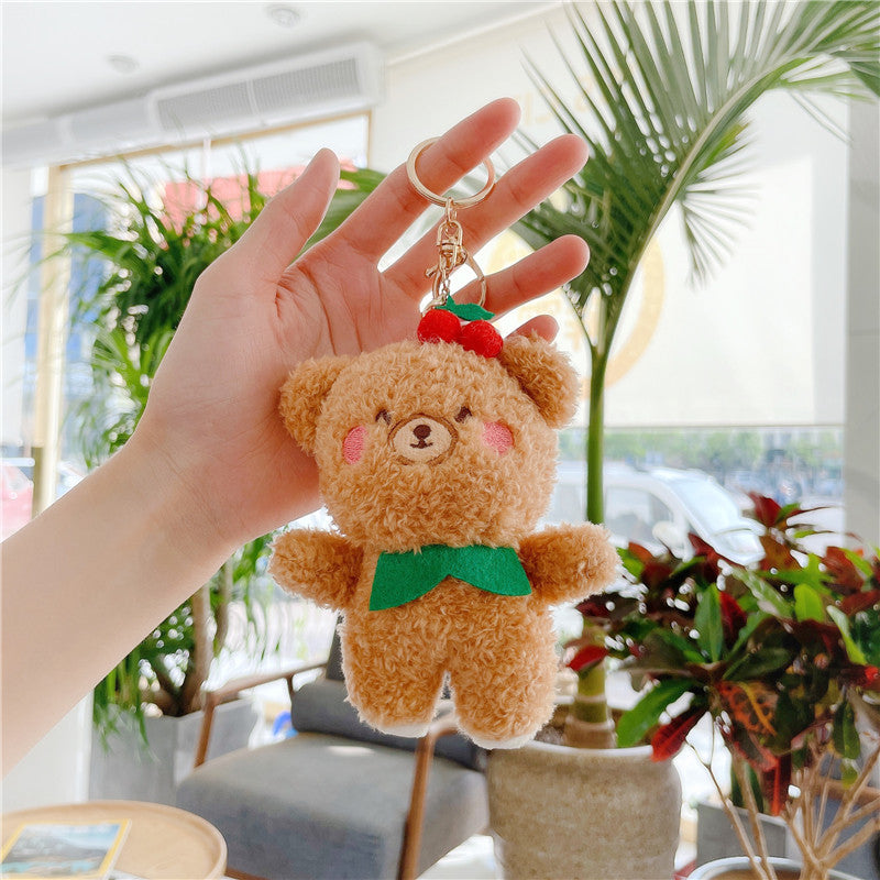 Key Chain-Keybuckle Plush Doll Lovely Cute Look Chick Cat Dog Bear Cloud Hooligan