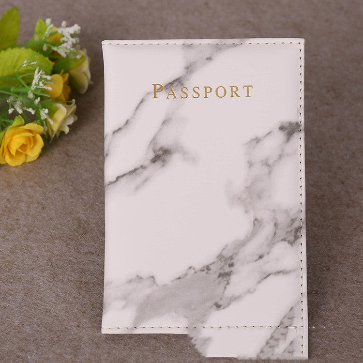Ticket Clip Marbling Passport Cover