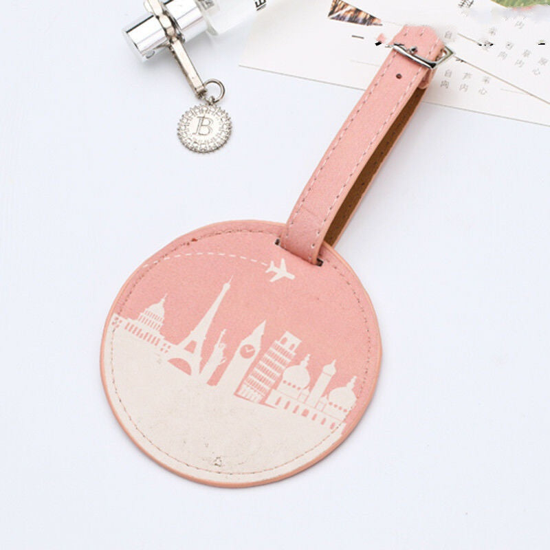 PU printed luggage tag