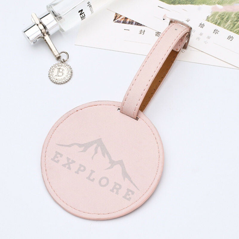 PU printed luggage tag