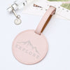PU printed luggage tag