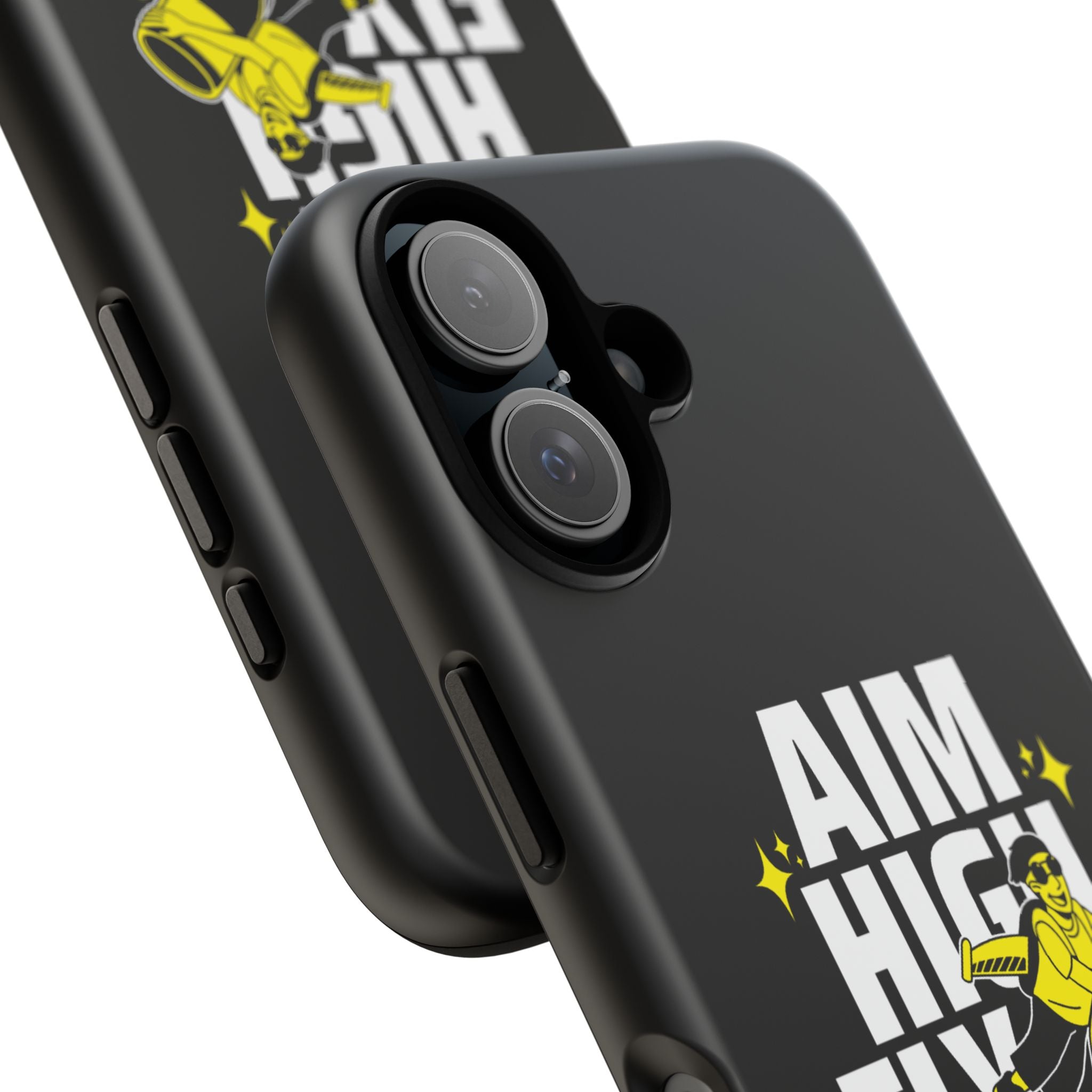 Dynamic Phone Case with Motivational Design - Aim High, Fly Higher!