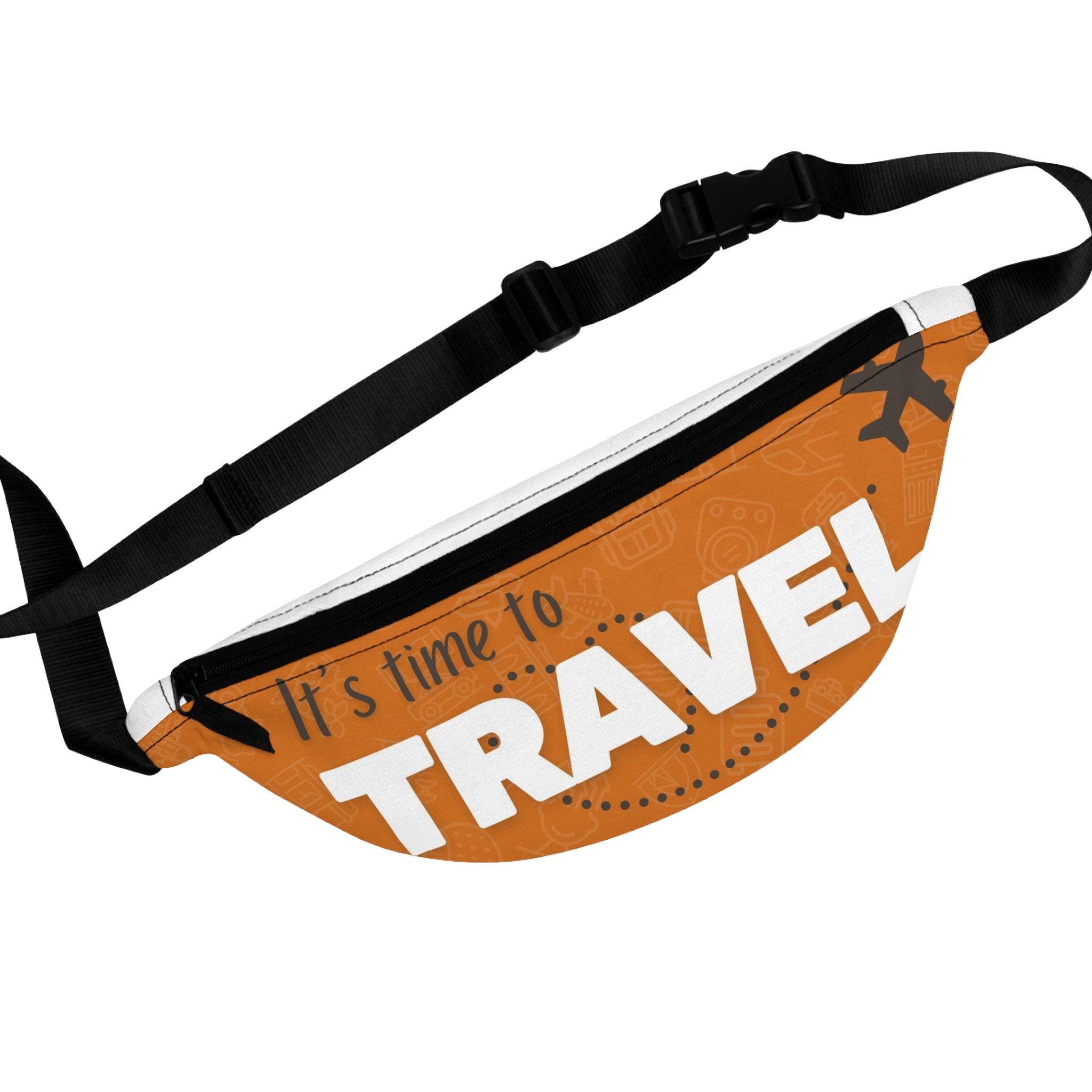 Travel Fanny Pack - It's Time to Travel - Perfect for Adventurers, Festivals, Travel Lovers, Gifts for Travelers